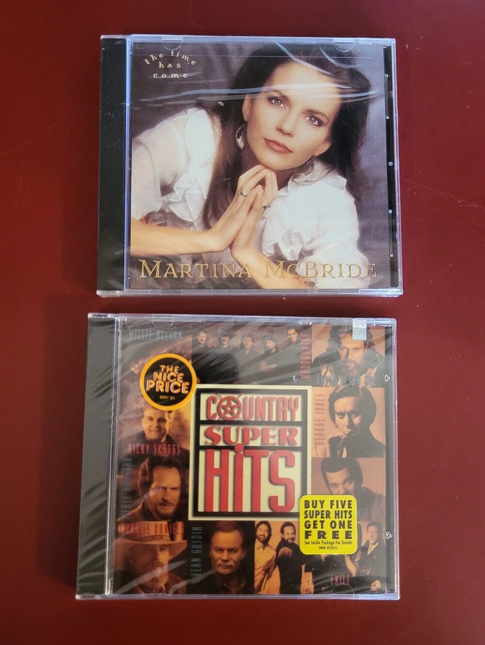New Country Super Hits And Martina Mcbride The Time Has Come CD Factory Sealed